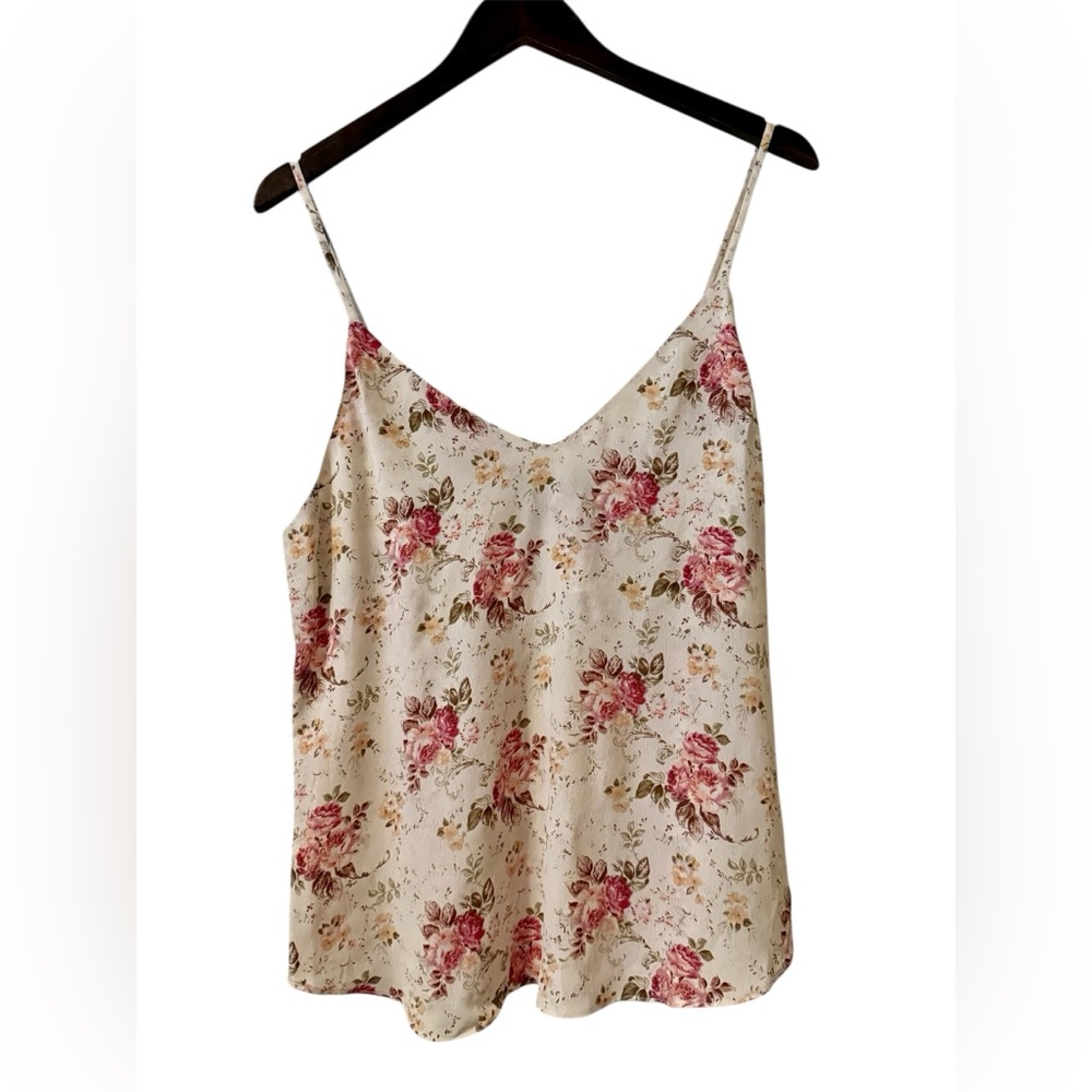 SOLD - Reformation | Coco Viscose Tank | Pink/White Floral | M - Picture 2 of 6